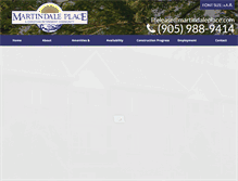 Tablet Screenshot of martindaleplace.com
